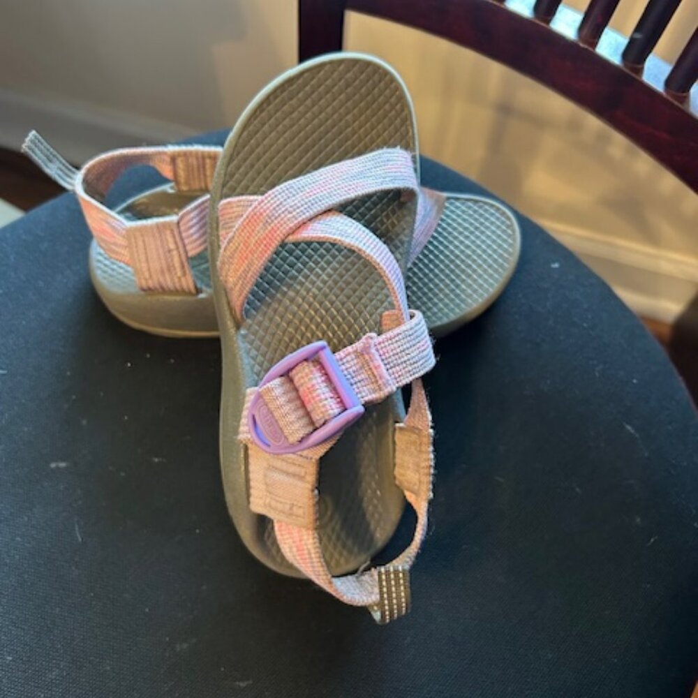 Chaco Girls Sandals Size 13 Pink Colorful Comfort Shoes Adjustable Hiking